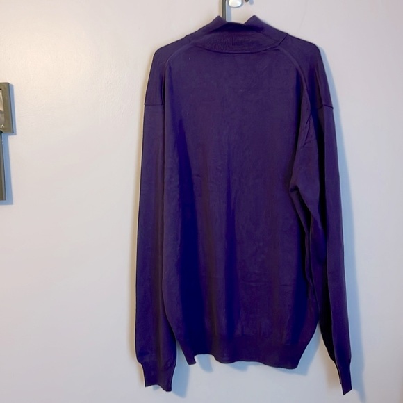 Duemme Maglieria Purple Zip Front Wool Silk Cashmere Blend Sweater Cardigan 58 - Picture 12 of 16